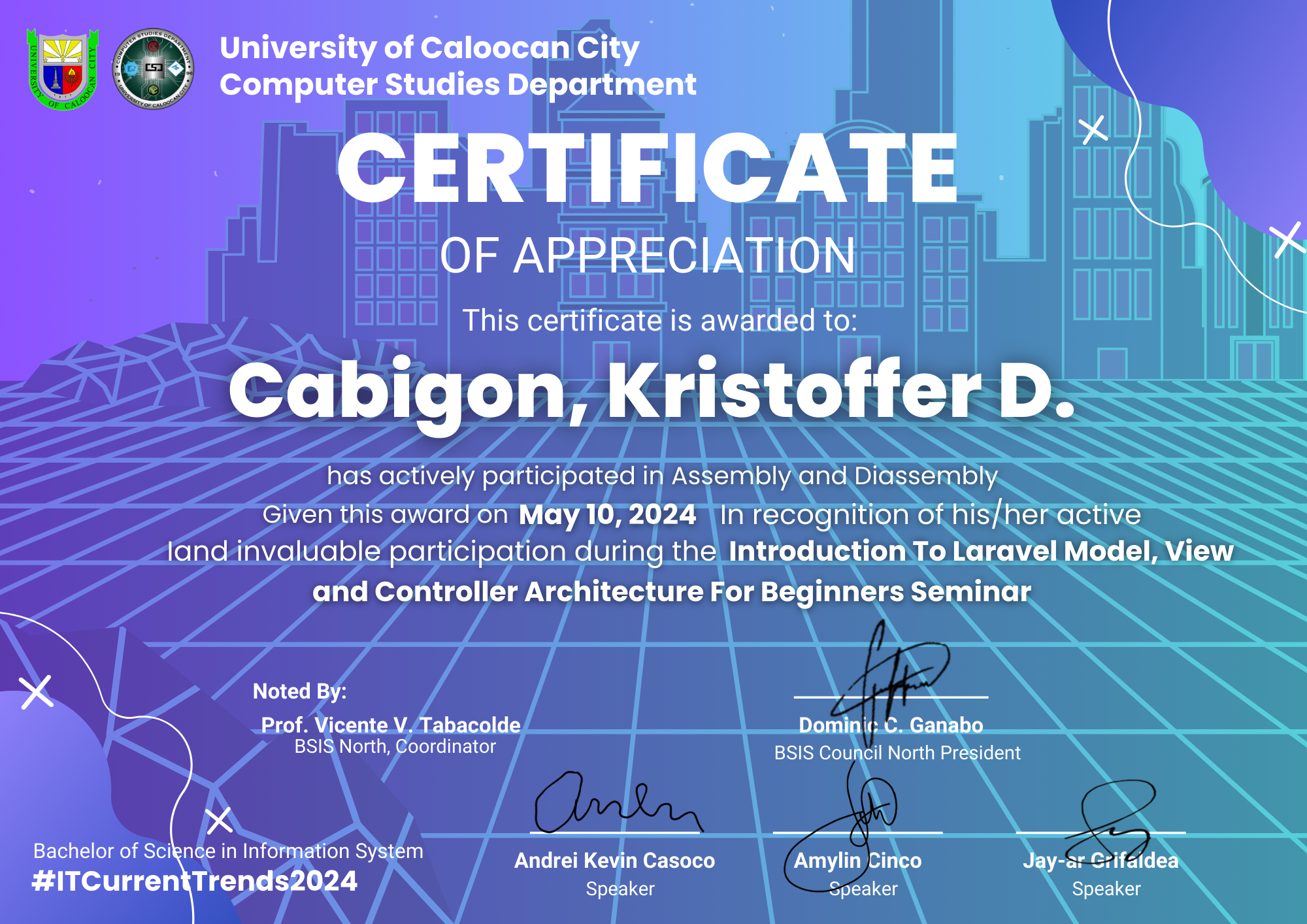 Laravel MVC Certificate